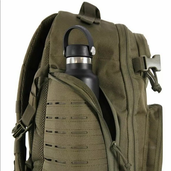 Highland Tactical Backpack MOLLE Olive Green NEW - Picture 6 of 8